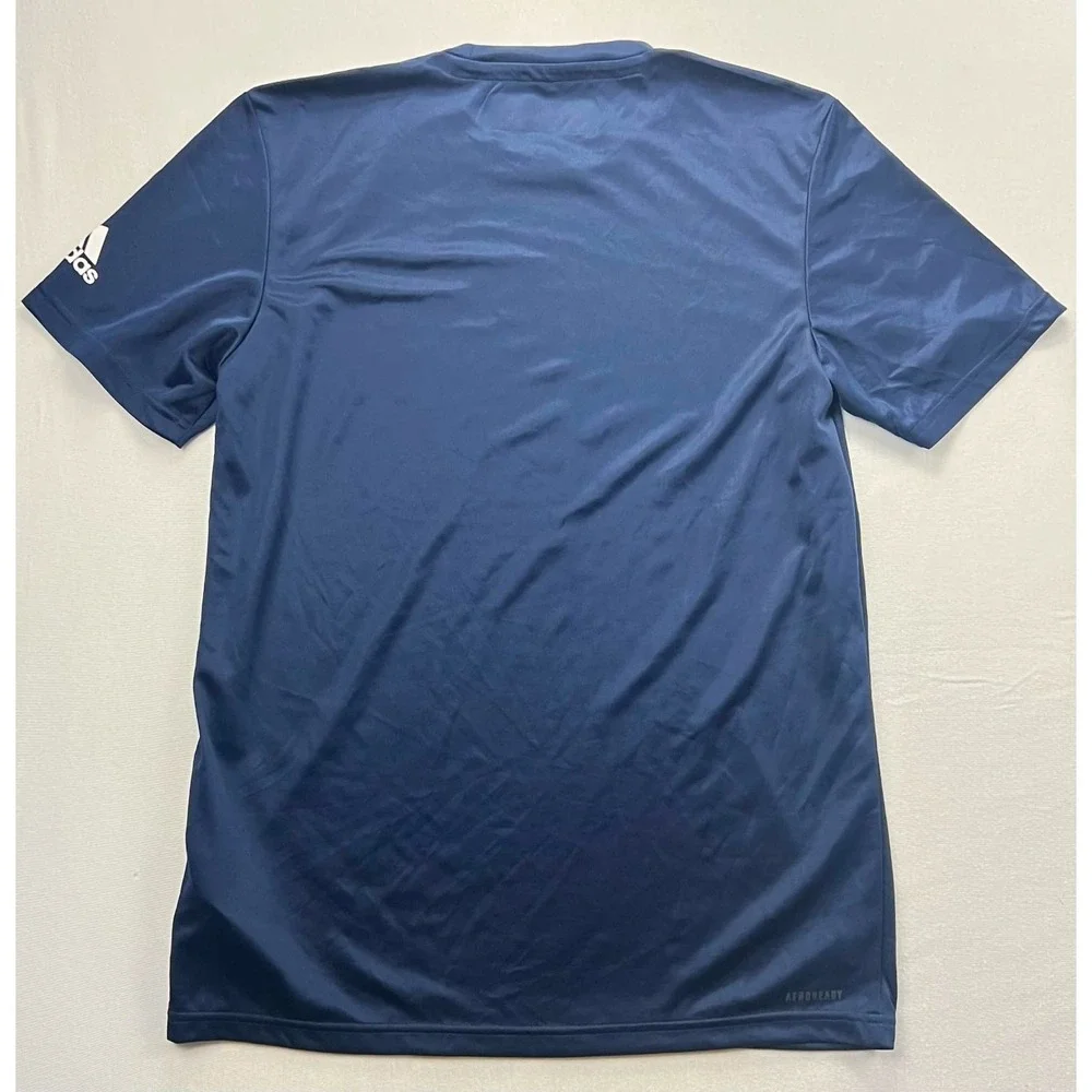 NWOT New Adidas Men's Navy Blue Aeroready Athletic Training T-Shirt Size S Small